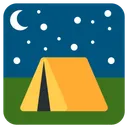 Free Tent Campaign Travelling Icon