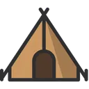 Free Tent Camping Travel Icon