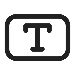 Free Text Field Icon - Download in Line Style