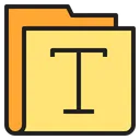 Free Text Folder Text Folder Icon