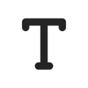 Free Text Design Duo Line Icon