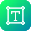 Free Text Tool Transform Icon