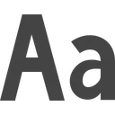 Free Text Label Icon