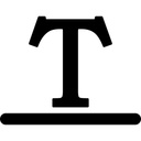 Free Text underline  Icon