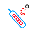 Free Thermometer  Symbol