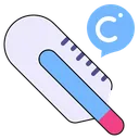 Free Cartoon Thermometer Icon
