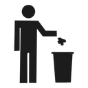 Free Throw Garbage Garbage Waste Icon