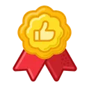 Free Thumb Up Medal Prize Icon