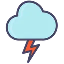 Free Thunder Lightning Weather Icon