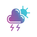 Free Thunder Cloud Weather Cloud Icon