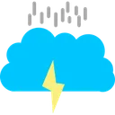 Free Thunder Weather Rain Icon