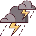 Free Thunderstorm Storm Lightning Icon