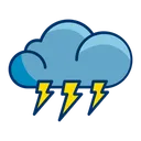 Free Weather Lightning Thunder Icon