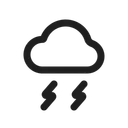 Free Weather Cloud Storm Icon