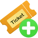 Free Ticket add  Icon