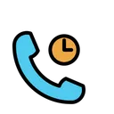 Free Tiempo De Llamada Llamada Con Temporizador Telefono Icono