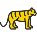 Free Tiger National Animal Animal Icon