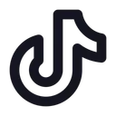 Free Tiktok Social Media Logo Icon