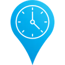Free Time Arrival Time Location Marker Icon