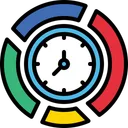 Free Time Chart Report Analysis Icon