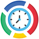 Free Time Chart Report Analysis Icon