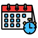 Free Time Date Time And Date Schedule Icon