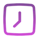 Free Clock Square Icon