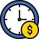 Free Time Is Money Time Management Business Hour Icon