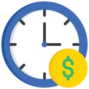 Free Time Is Money Time Management Business Hour Icon