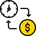 Free Time Management Sale Time For Money Exchange Time For Money Icon