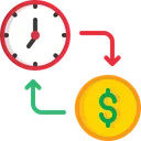 Free Time Management Sale Time For Money Exchange Time For Money Icon