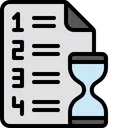 Free Time Management Time Hourglass Icon