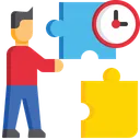 Free Time Organization Limited Time Puzzle Time Management Icon