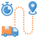 Free Time Tracking Time Tracker Truck Icon