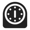 Free Clock High Contrast Icon