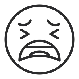 Free Tired Face Emoji Icon