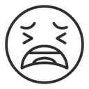 Free Artboard Tired Face Sleepy Face Icon