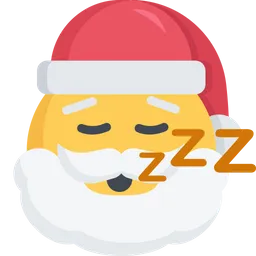 Free Tired Santa  Icon