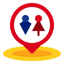 Free Toilet location  Icon