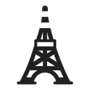 Free Tower High Contrast Icon