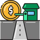 Free Toll Road Toll Booth Parking Booth 아이콘