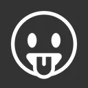 Free Tongue Emoji Expression Icon
