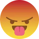 Free Tongue Laugh Angry Icon