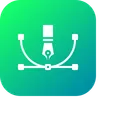 Free Tool Bezier Curve Icon