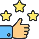 Free Top Rated Rating Likes Icon
