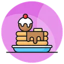 Free Panqueque Pastel Desayuno Icono