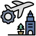 Free Tourism Transportation Flight Icon