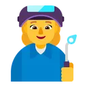 Free Fabrica Trabajador Piso Icono
