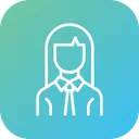 Free Empleado Trabajador Mujer Icono