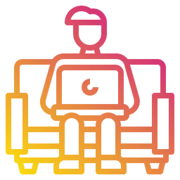 Free Trabajar en el sofá  Icono